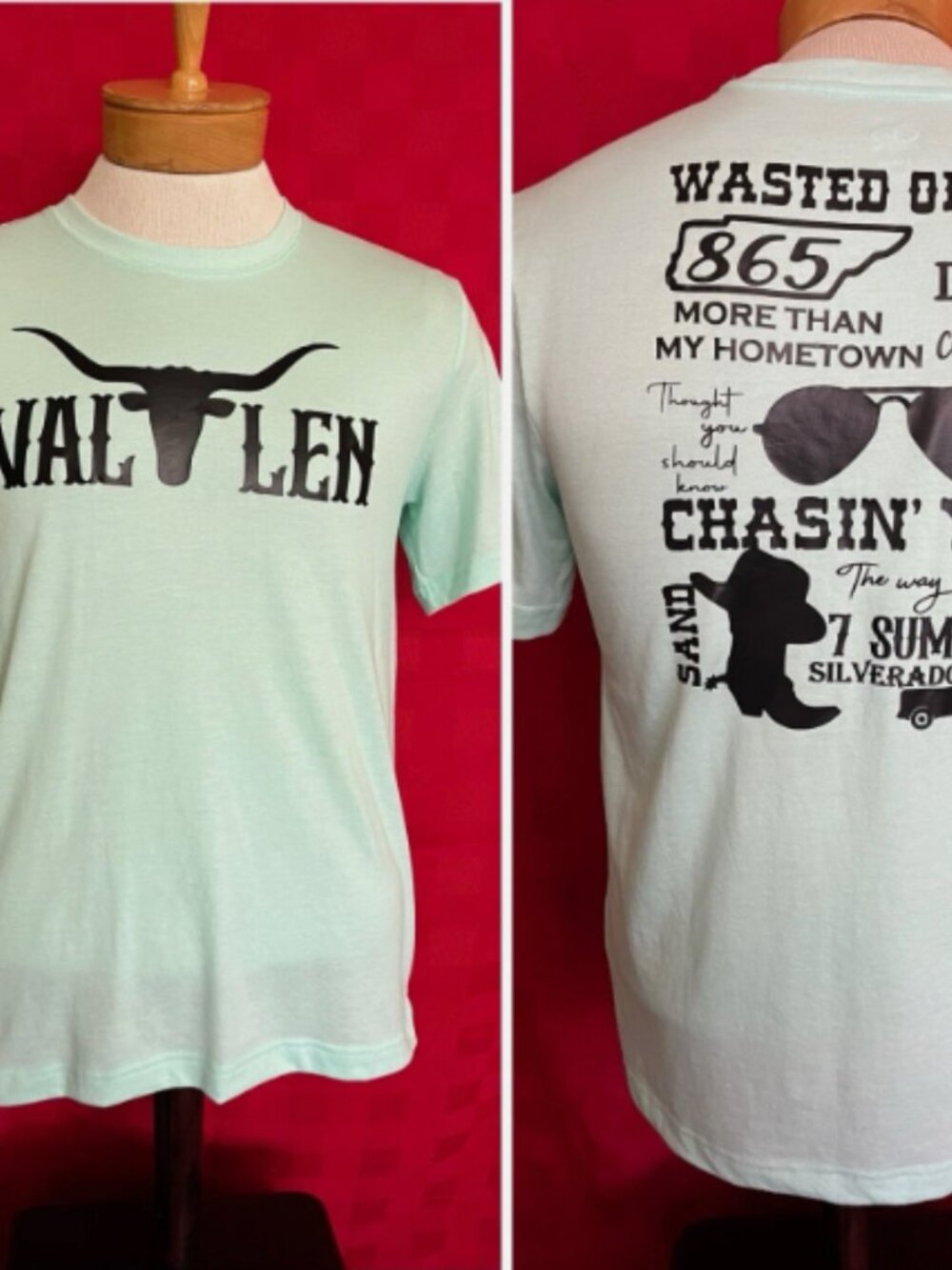 Vintage Morgan Wallen 865 Country Western Graphic Concert T Shirt
